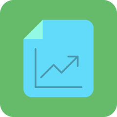 Statistics Multicolor Round Corner Flat Icon