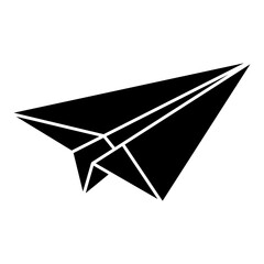 Editable design icon of paper plane