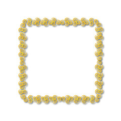 Frame, in the style of an ornament, Vector illustration eps 10, Art.	