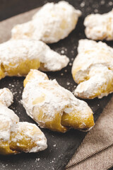 Rugelach Crescent Rolled Cookies with Sugar Icing