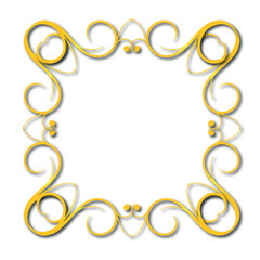 Frame, in the style of an ornament, Vector illustration eps 10, Art.	