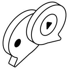 Modern design icon of video message 