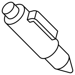 A perfect design icon of ballpoint 
