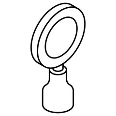 Unique design icon of magnifying glass 