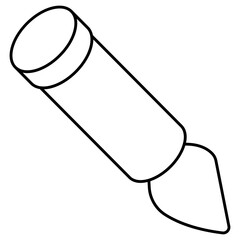 Trendy design icon of artbrush 