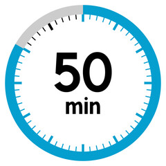 50 minutes,concept of time,timer,clock illustration,vector.