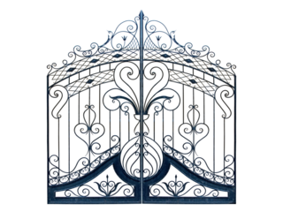 Old-time forged gates.