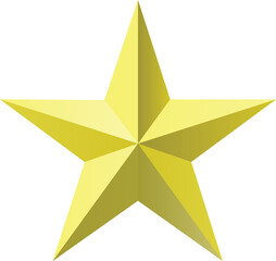 Obraz premium Star icon. Vector golden isolated. png file. Quality shape design.
