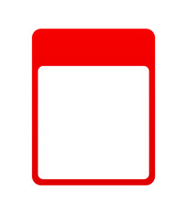 Czerwona tabela ramka - obrazy, fototapety, plakaty