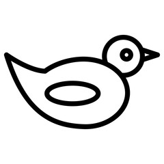 duck cartoon cute icon