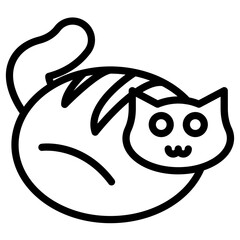 cat cartoon cute icon