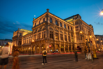 Vienna State Opera at night