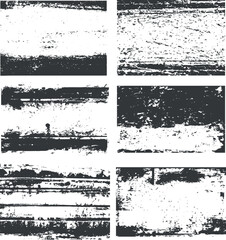 Set of Grunge Overlay Background