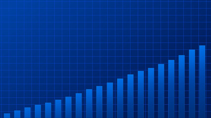 Abstract graph chart of stock market trade background.