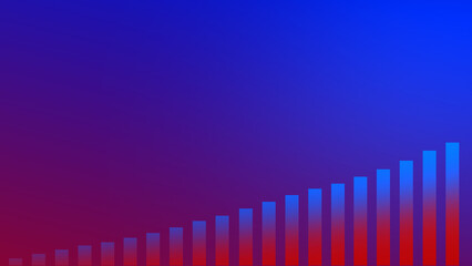 Abstract graph chart of stock market trade background.