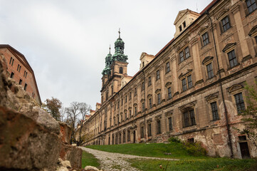 Fototapeta na wymiar Baroque cistercian abbey in Lubiąż near Wrocław