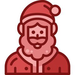 santa claus two tone icon