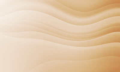 Fototapeta na wymiar Abstract white brown creamy colors gradient with wave lines graphic design texture background. Use for cosmetics nature concept.