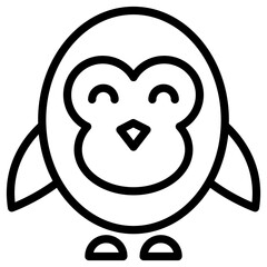 penguin cartoon cute icon