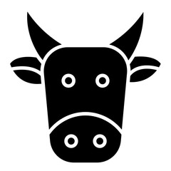 cow cartoon cute icon