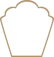 Organic frame illustration Decorative design element for vegan cafe, restaurant and natural organic food shop. 