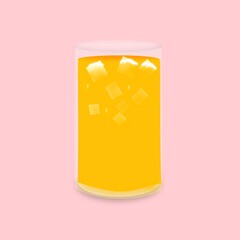 Orange juice illustration