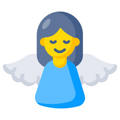 Modern design icon of angel 