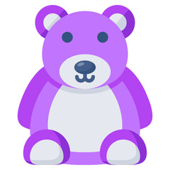 Modern design icon of teddy bear