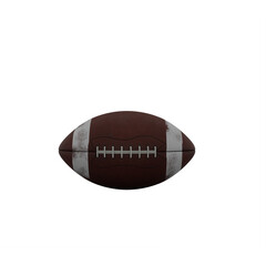 dirty american football bal isolated