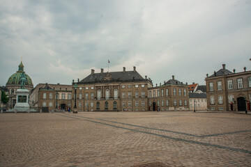 Fototapeta na wymiar Schloss Amlienborg Kopenhagen