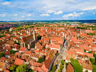Naklejka premium Rothenburg ob der Tauber aerial view