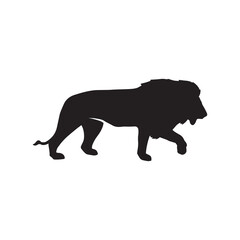 Lion vector silhouette.