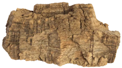 Tuinposter Chunk of cork oak bark , with a rock-like texture © EricG
