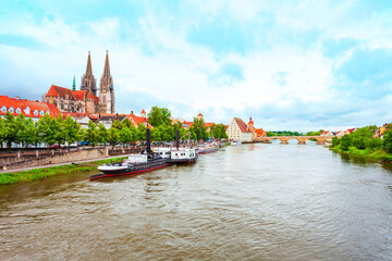 Naklejka premium Regensburg Cathedral or Saint Peter Church