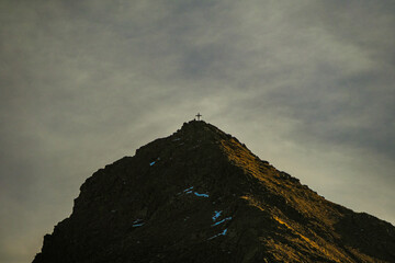 the top of the mountain