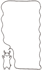 吹き出しうさぎ