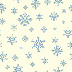 Seamless snowflakes Pattern for winter and New Year theme. This Snowflake Pattern collection is ideal for creating invitations, packaging designs, planner, scrapbooking, fabric design