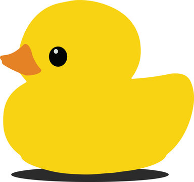 cartoon duck vector with colorful simple design. isolated on white. eps10. for web, printing uses.
