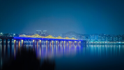 Obraz premium night view of the city