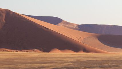 Naklejka na ściany i meble The famous dune 45. The Namib-Naukluft National Park of Namibia.