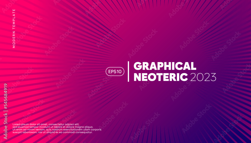 Wall mural abstract dynamic lines background. futuristic presentation template design concept for technology, b