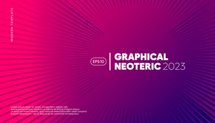 Abstract dynamic lines background. Futuristic presentation template design concept for technology, business, and data analysis. Vector, 2023