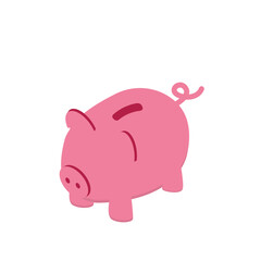 saving plan expense with piggy bank