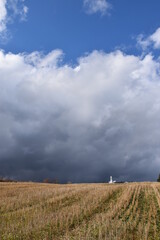 A field in the fall, Sainte-Apolline, Québec, Canda