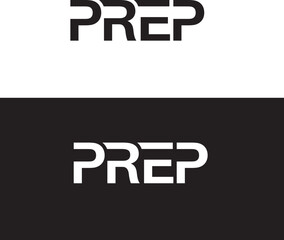 prep lettering logo design