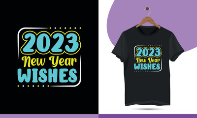 2023 new year wishes. Happy new year vector design template.