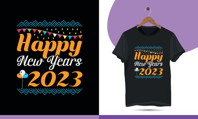 Happy New year 2023  Happy new year vector design template.