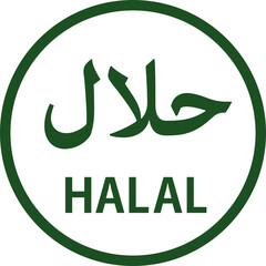 A simple icon representing Halal certification (green)