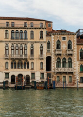 Fototapeta na wymiar Beautiful old architectural detail in Venice, Italy