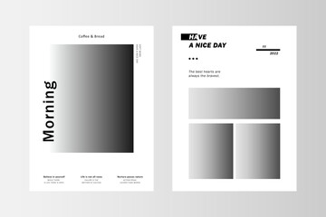 Stylish minimalist modern poster elegant minimalist typography